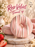 Rose Velvet Donut